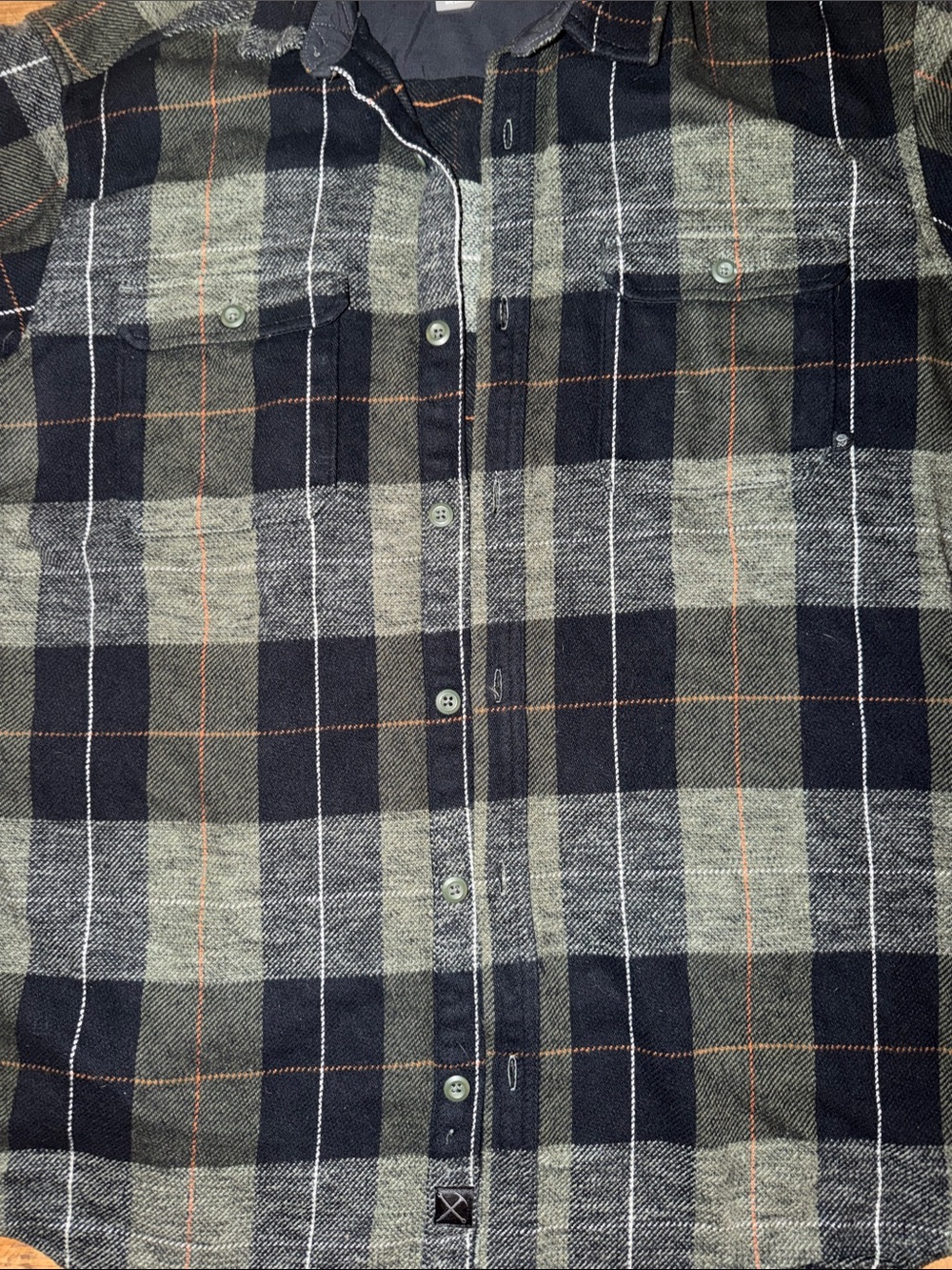 Mountain Hardwear Men's Black and Gray Plaid Button-Down Shirt - Picture 3 of 6